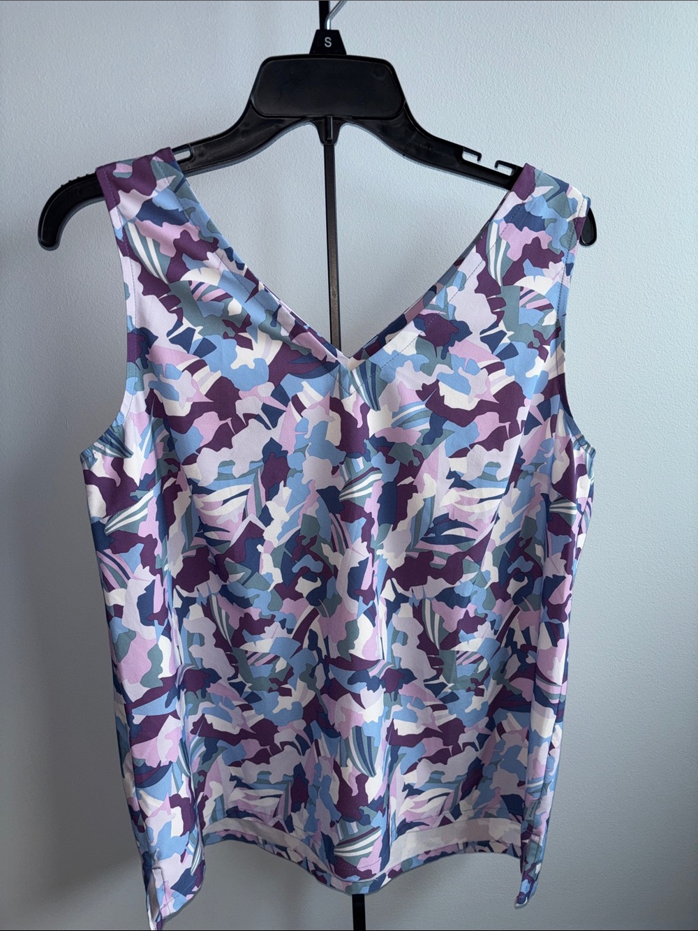 Eddie Bauer Sleeveless Top in Gray, Blue & Plum